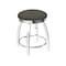 Holland Bar Stool Co 18" Swivel Vanity Stool, Chrome Finish, Graph Chalice Seat 80218CH019 - alternate 1